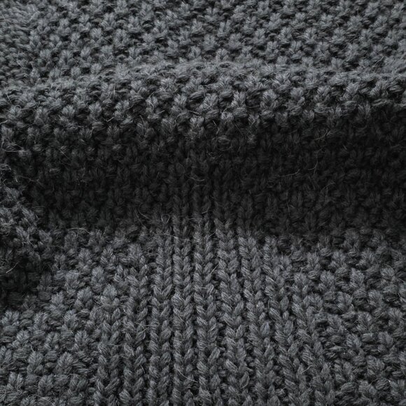 Improvd Cardigan Womens S Black LS Belt Alpaca Blend Chunky Knit Grunge Preppy - Picture 13 of 16